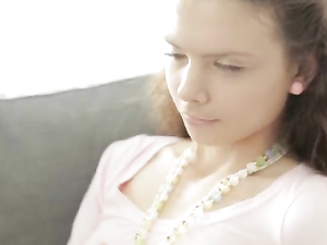 Perky Tits Russian Chick Masturbates In Panties